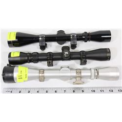 POLICE SEIZURE GROUP OF 3 ASST RIFLE SCOPES