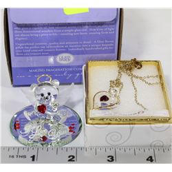 POLICE SEIZURE HEART NECKLACE SOLD WITH SMALL