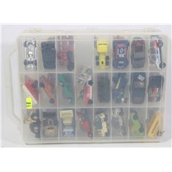 LOT OF 40+ VINTAGE DIE CAST CARS IN CASE