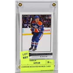 CONNOR MCDAVID ROOKIE CARD