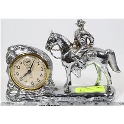 COWBOY HORSE CLOCK