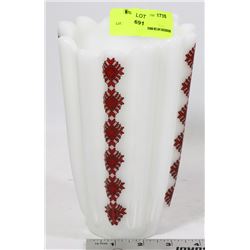 UKRAINIAN MILK GLASS VASE