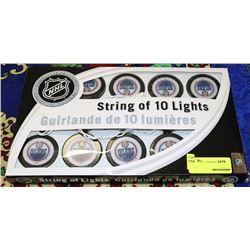 STRING OF 10 OILERS PUCK LIGHTS