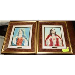 JESUS & MARY 3D RAISED PICTURES BY RUBY'S