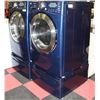 Image 1 : DARK BLUE LG STEAM SERIES WASHER AND DRYER SET