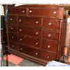 Image 1 : 14 DRAWER WOOD HI BOY DRESSER