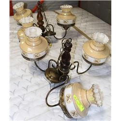2 VICTORIAN VINTAGE CHANDELIERS
