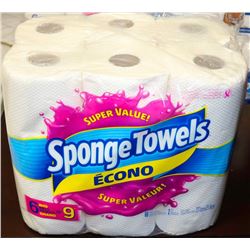 PK OF 6 ROYALE OR SPONGE TOWEL PAPER TOWEL AS THEY