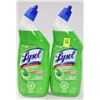 Image 1 : TWO 710ML BOTTLES LYSOL WITH BLEACH TOILET BOWL