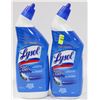 Image 1 : TWO 710ML BOTTLES LYSOL ACTION GEL TOILET
