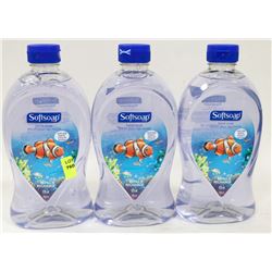 THREE 828ML BOTTLES SOFT SOAP HANDSOAP REFILLS