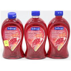 THREE 828ML BOTTLES POMEGRANATE AND MANGO