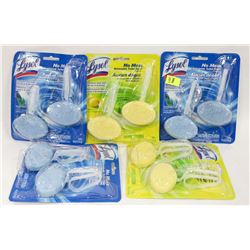 FIVE PKS OF LYSOL AUTOMATIC TOILET BOWL CLEANER