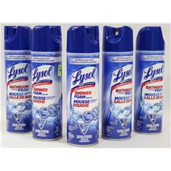 FIVE 680G CONTAINERS LYSOL SHOWER FOAM CLEANER