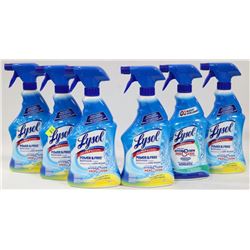 SIX 650ML BOTTLES CITRUS LYSOL BATHROOM CLEANER