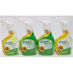 FOUR 790ML SPRAY BOTTLES GREENWORKS BATHROOM
