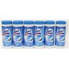 Image 1 : SIX 35 WET WIPE CONTAINERS LYSOL SPRING WATERFALL