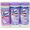 Image 1 : THREE 35 WET WIPE CONTAINER LYSOL LAVENDER