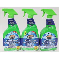 THREE 950ML BOTTLES SCRUBBING BUBBLES FRESH