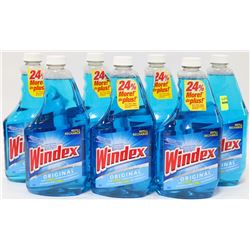 SEVEN 950ML BOTTLES WINDEX ORIGINAL GLASS CLEANER