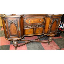 ANTIQUE OAK SIDEBOARD SERVER BUFFET