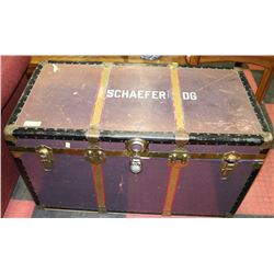 POLICE SEIZURE STEAMER TRUNK