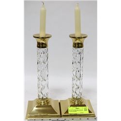 SET OF WATERFORD CRYSTAL CANDLESTICKS