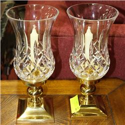 SET OF WATERFORD CRYSTAL CANDLESTICKS
