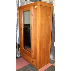 ARMON AND SONS #300 VINTAGE WOOD ARMOIRE WITH