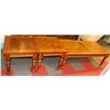 Image 1 : 3 PC WOOD TONE COFFEE TABLE SET (CORNER DAMAGE)