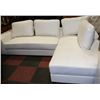 Image 1 : NEW WHITE LEATHERETTE 103 X 69" 'L' SHAPE
