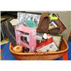 Image 1 : LARGE GIFT BASKET WITH ALL NEW ITEMS INCL SLIPPERS