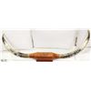 Image 1 : DELUXE BULL HORN LEATHER WRAPPED WALL HANGING