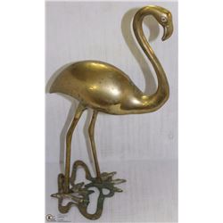 237) VINTAGE COPPER FLAMINGO. LARGE SIZE