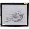 Image 1 : MEKEVA III MBT WAR & TANKS FRAMED
