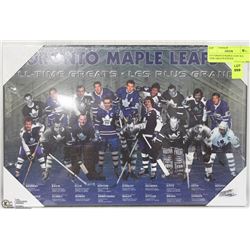 #19 TORONTO MAPLE LEAF ALL TIME GREATS POSTER
