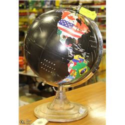 BLACK GLOBE WITH STAND