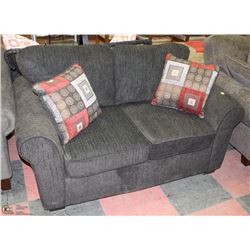 NEW FABRIC LOVE SEAT WITH ACCENT CUSHIONS