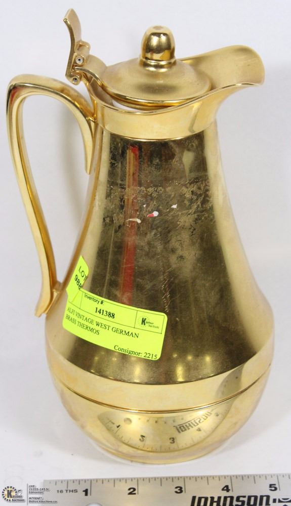 ALFI VINTAGE WEST GERMAN BRASS THERMOS