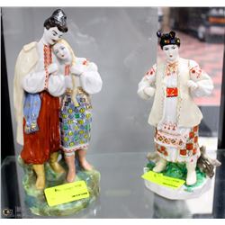 PAIR OF PORCELAIN FIGURINES ON CHOICE