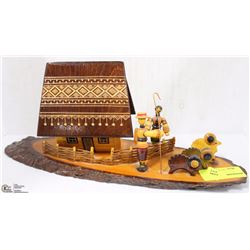 WOOD CARVED ORNAMENT