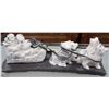 Image 1 : AARKTIK SOAPSTONE SCULPTURE OF HUSKIES PULLING