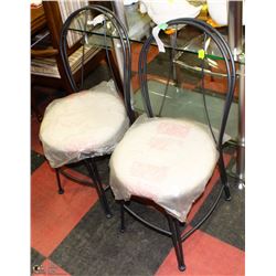2 NEW METAL CHAIRS