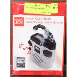 NEW SHOWER CLOCK/ RADIO