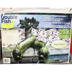 NEW DOUBLE FISH POND STATUE