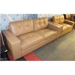 NEW COLOGNE NEUTRAL LEATHERETTE OF  AND LOVESEAT