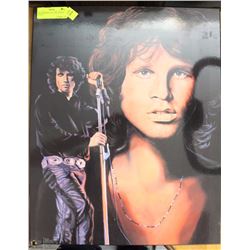 JIM MORRISSON PICTURE ON WOOD  16"X20"