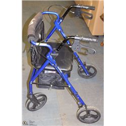 HUGO GO ANYWHERE WALKER WITH SEAT AND ACCESSORY
