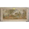 Image 1 : LARGE VINTAGE FRAMED TAPESTRY (23"X 46")
