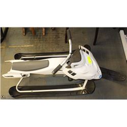 WHITE AND BLACK SNOWRACER